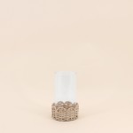 Photophore en verre et rotin naturel | Hashtag Déco