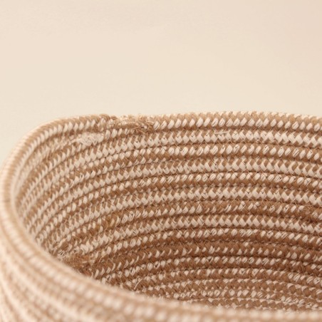 Lot de 3 paniers ronds en corde beige | Hashtag Déco