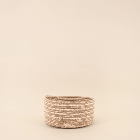 Lot de 3 paniers ronds en corde beige | Hashtag Déco