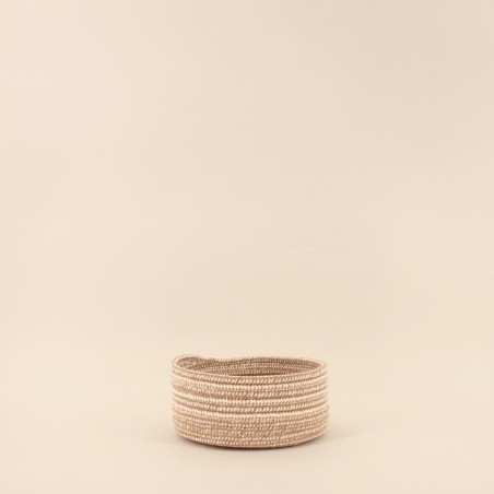 Lot de 3 paniers ronds en corde beige | Hashtag Déco