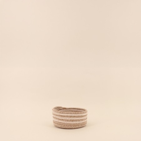 Lot de 3 paniers ronds en corde beige | Hashtag Déco