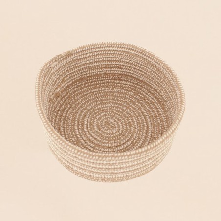 Lot de 3 paniers ronds en corde beige | Hashtag Déco