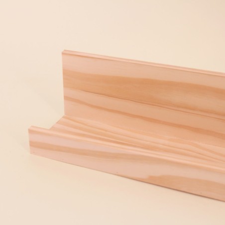 Étagère cimaise bois naturel 40x10cm | Hashtag Déco