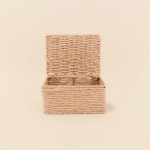 Lot de 2 boites en corde papier beige | Hashtag Déco