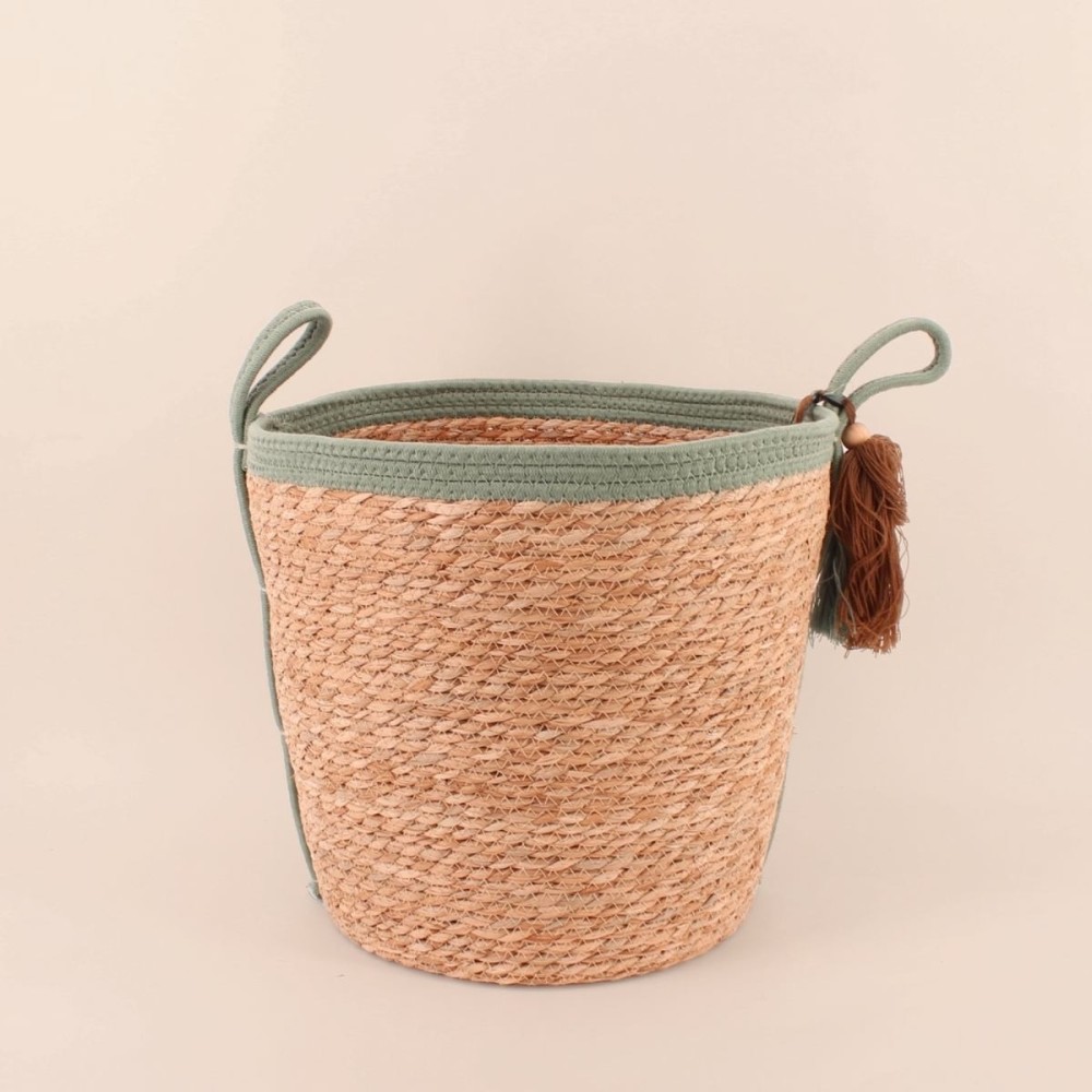 Panier en jonc de mer naturel 37x40cm | Hashtag Déco