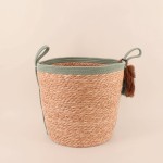 Panier en jonc de mer naturel 37x40cm | Hashtag Déco