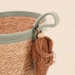 Panier en jonc de mer naturel 37x40cm | Hashtag Déco