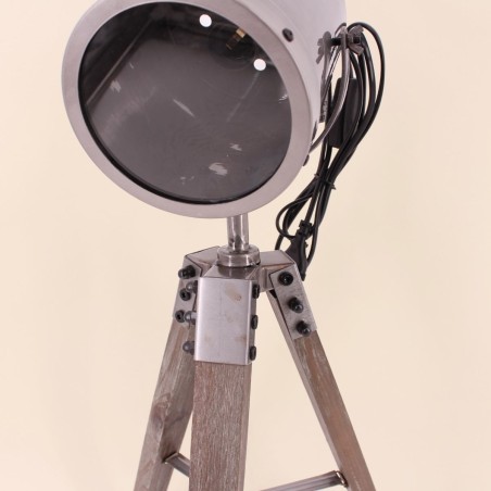 Lampe projecteur métal gris Zerela | Hashtag Déco
