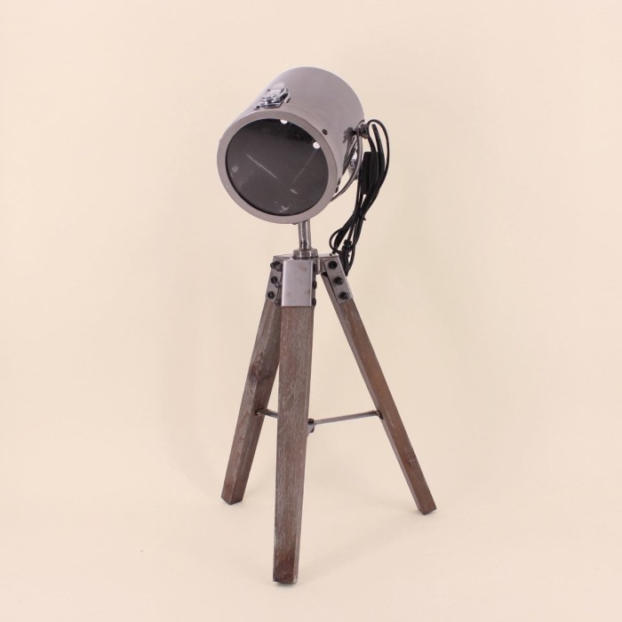Lampe projecteur métal gris Zerela | Hashtag Déco