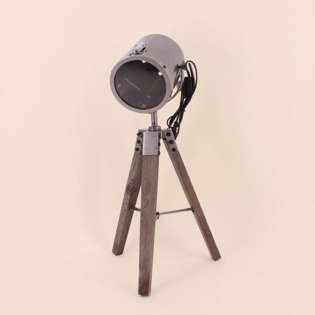 Lampe projecteur métal gris Zerela | Hashtag Déco