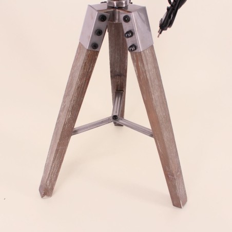 Lampe projecteur métal gris Zerela | Hashtag Déco