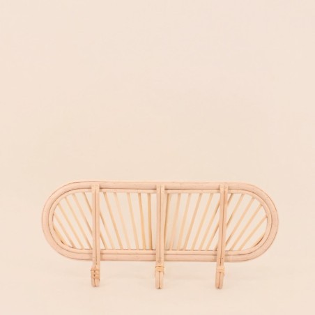 Porte manteau en rotin naturel 45cm | Hashtag Déco