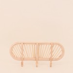 Porte manteau en rotin naturel 45cm | Hashtag Déco