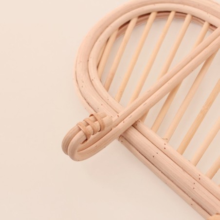 Porte manteau en rotin naturel 45cm | Hashtag Déco