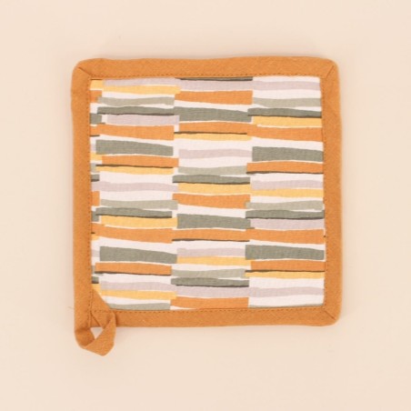 Set gant + manique coton jaune | Hashtag Déco