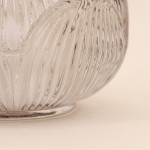 Photophore en verre transparent forme fleur 11cm | Hashtag Déco