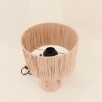 Lampe à poser raphia naturelle 30cm | Hashtag Déco