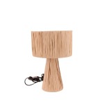 Lampe à poser raphia naturelle 30cm | Hashtag Déco