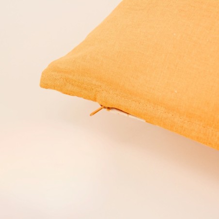 Coussin coton fleurs jaune 30x50 cm | Hashtag Déco