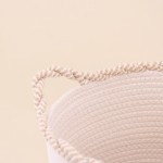 Set de 2 paniers ronds en corde finition vague | Hashtag Déco