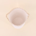 Set de 2 paniers ronds en corde finition vague | Hashtag Déco