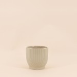 Cache-pot en céramique beige 13cm | Hashtag Déco