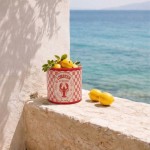 Cache pot homard rouge en dolomite 13cm | Hashtag Déco
