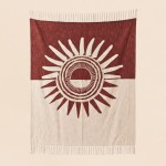 Plaid coton flammé terracotta 125x150cm | Hashtag Déco