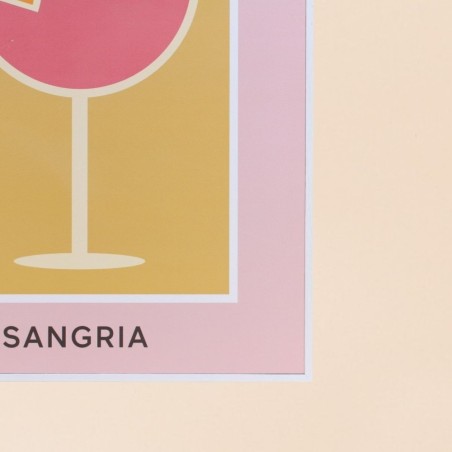 Set de 2 toiles décoratives colorées cocktail 30x40cm| Hashtag Déco