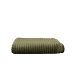 Plaid en velours kaki ultra doux 130x170cm | Hashtag Déco