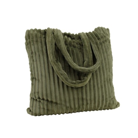 Plaid en velours kaki ultra doux 130x170cm | Hashtag Déco