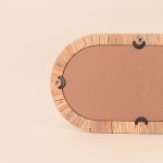 Miroir ovale en rotin naturel 45x25 cm | Hashtag Déco