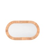 Miroir ovale en rotin naturel 45x25 cm | Hashtag Déco