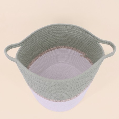Lot de 2 paniers en corde colorés pour votre intérieur | Hashtag Déco