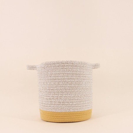 Lot de 2 paniers en corde colorés pour votre intérieur | Hashtag Déco