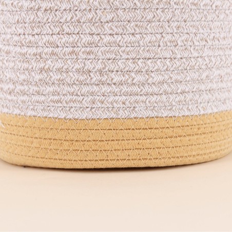 Lot de 2 paniers en corde colorés pour votre intérieur | Hashtag Déco