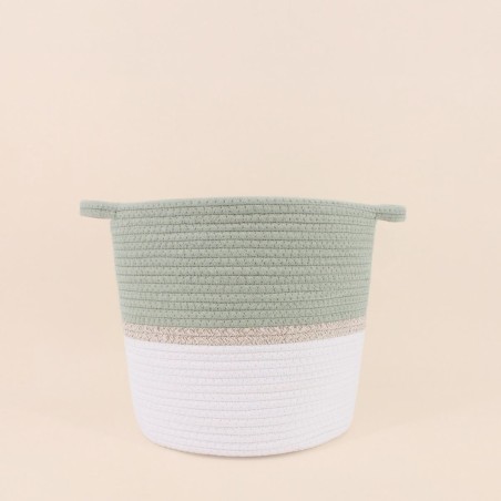 Lot de 2 paniers en corde colorés pour votre intérieur | Hashtag Déco