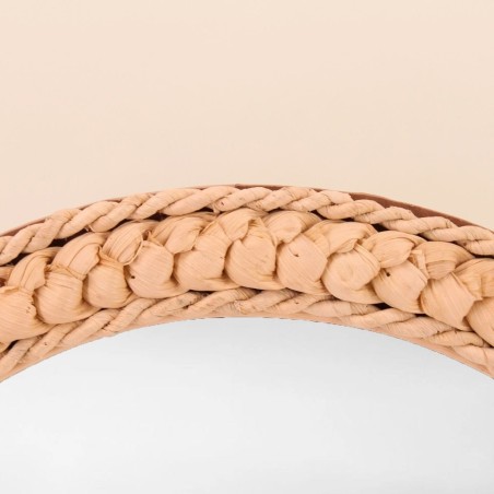 Miroir en forme d'arche en corde de maïs 40x55x2cm