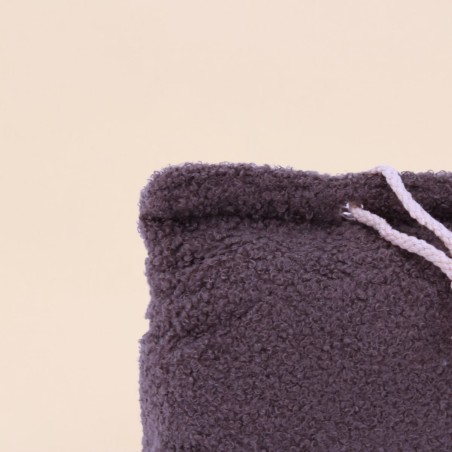 Bloque porte tissu bouclette beige | Hashtag Déco