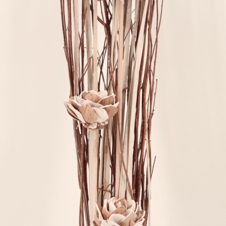 Bouquet de fleurs séchées beige 100cm | Hashtag Déco