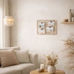 Pêle-mêle en jacinthe d'eau naturel 30x40cm | Hashtag Déco