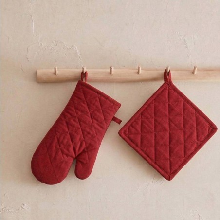 Set gant + manique 100% coton