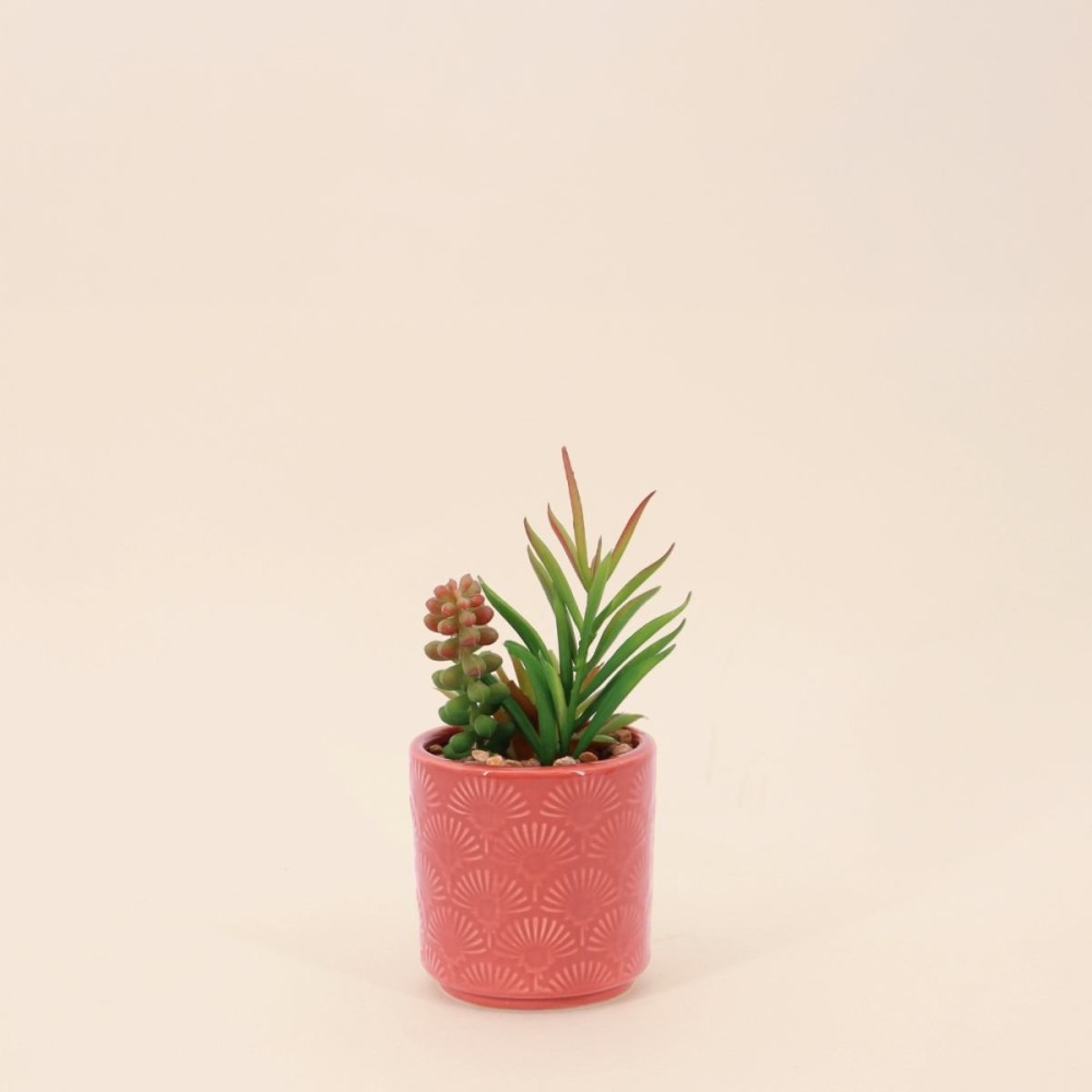 Plante artificielle pot céramique émaillée | Hashtag Déco