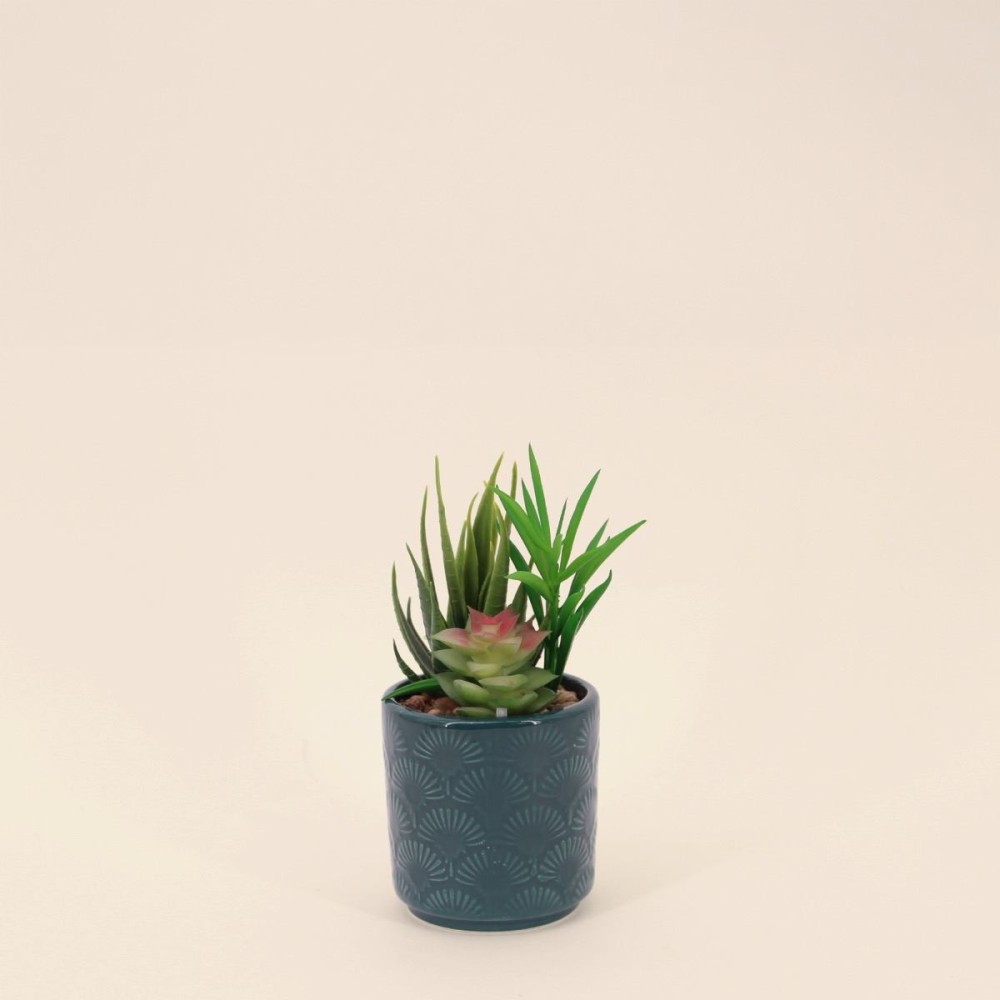 Plante artificielle pot céramique émaillée | Hashtag Déco