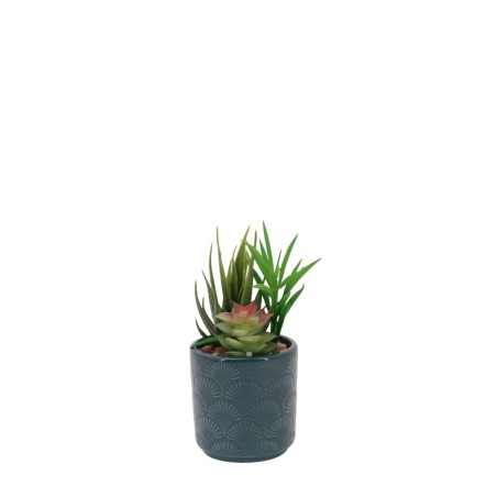Plante artificielle pot céramique émaillée | Hashtag Déco