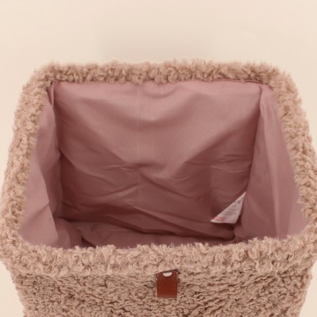 Cube de rangement velours taupe | Hashtag Déco