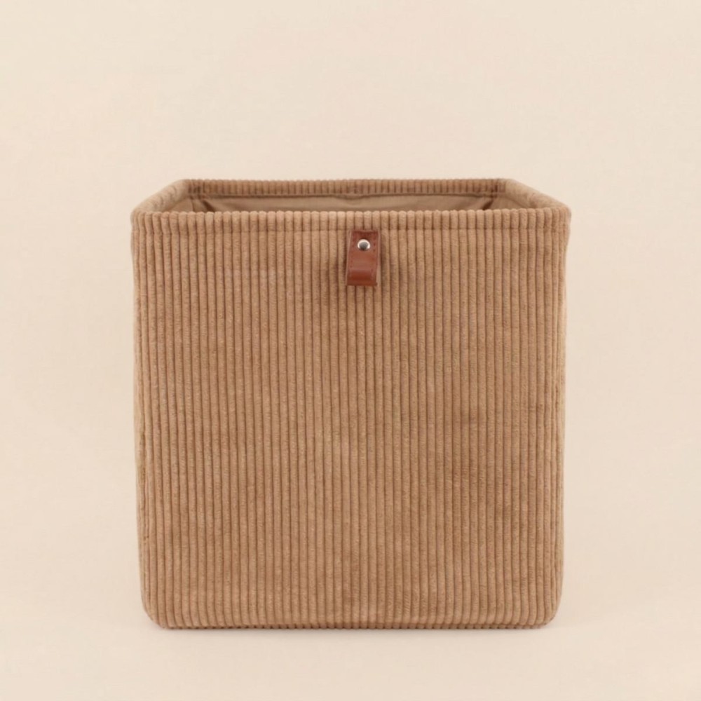 Cube de rangement velours chic 31cm | Hashtag Déco