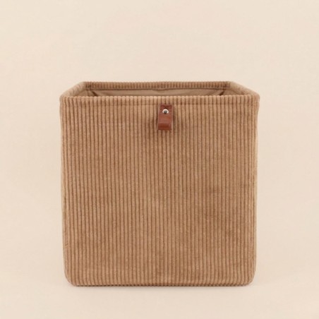 Cube de rangement velours chic 31cm | Hashtag Déco