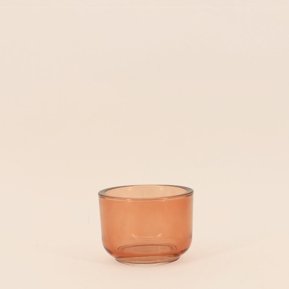 Photophore design fumé en verre d10cm | Hashtag Déco