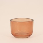 Photophore design fumé en verre d10cm | Hashtag Déco